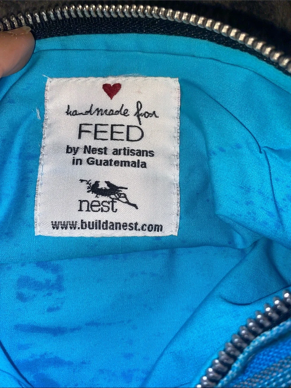 Feed turquoise striped